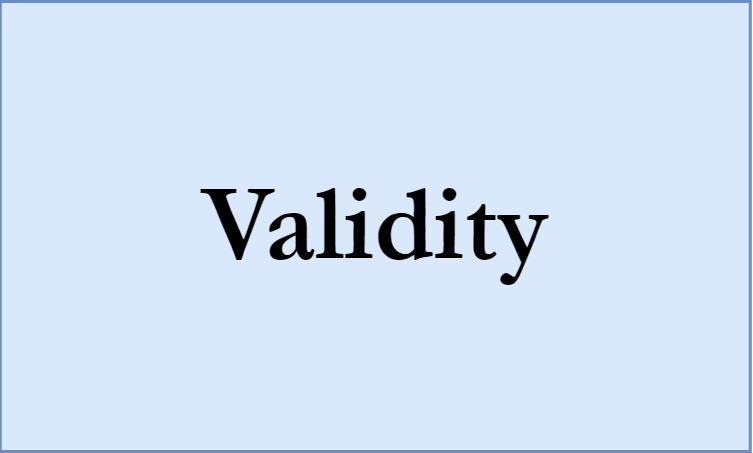 Validity